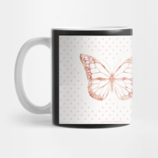 Pink Watercolor Butterfly Mug